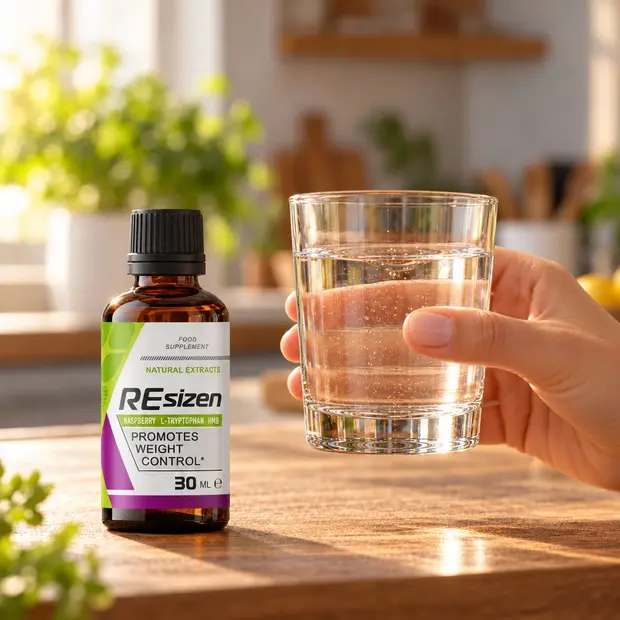 Le verre prêt avec Resizen